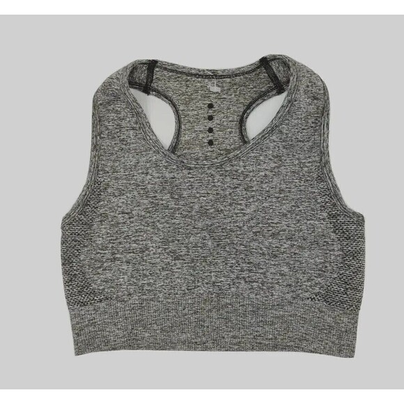 Kora Sports Bra Womens XS Gray Racerback Seamless Athleisure Performance Workout - Picture 1 of 7